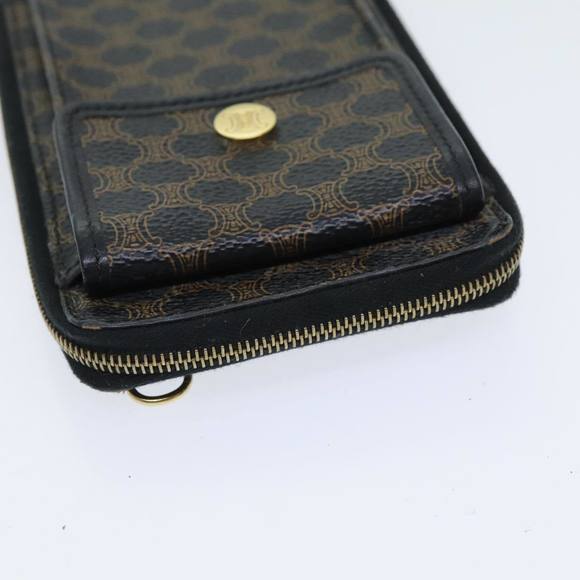 CELINE Macadam Canvas Shoulder Wallet PVC Brown Auth 79811 - Picture 6 of 16